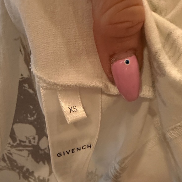 Givenchy White and Pink Graphic Tee - Picture 3 of 5